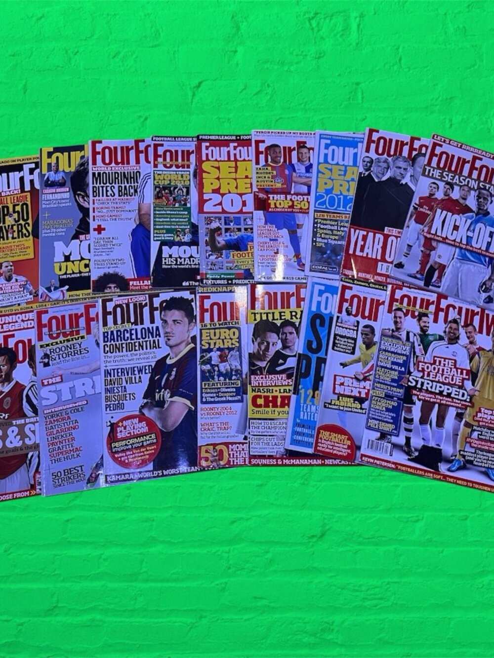 Four Four Two Magazine Lot Bundle  of 17 2010-2014